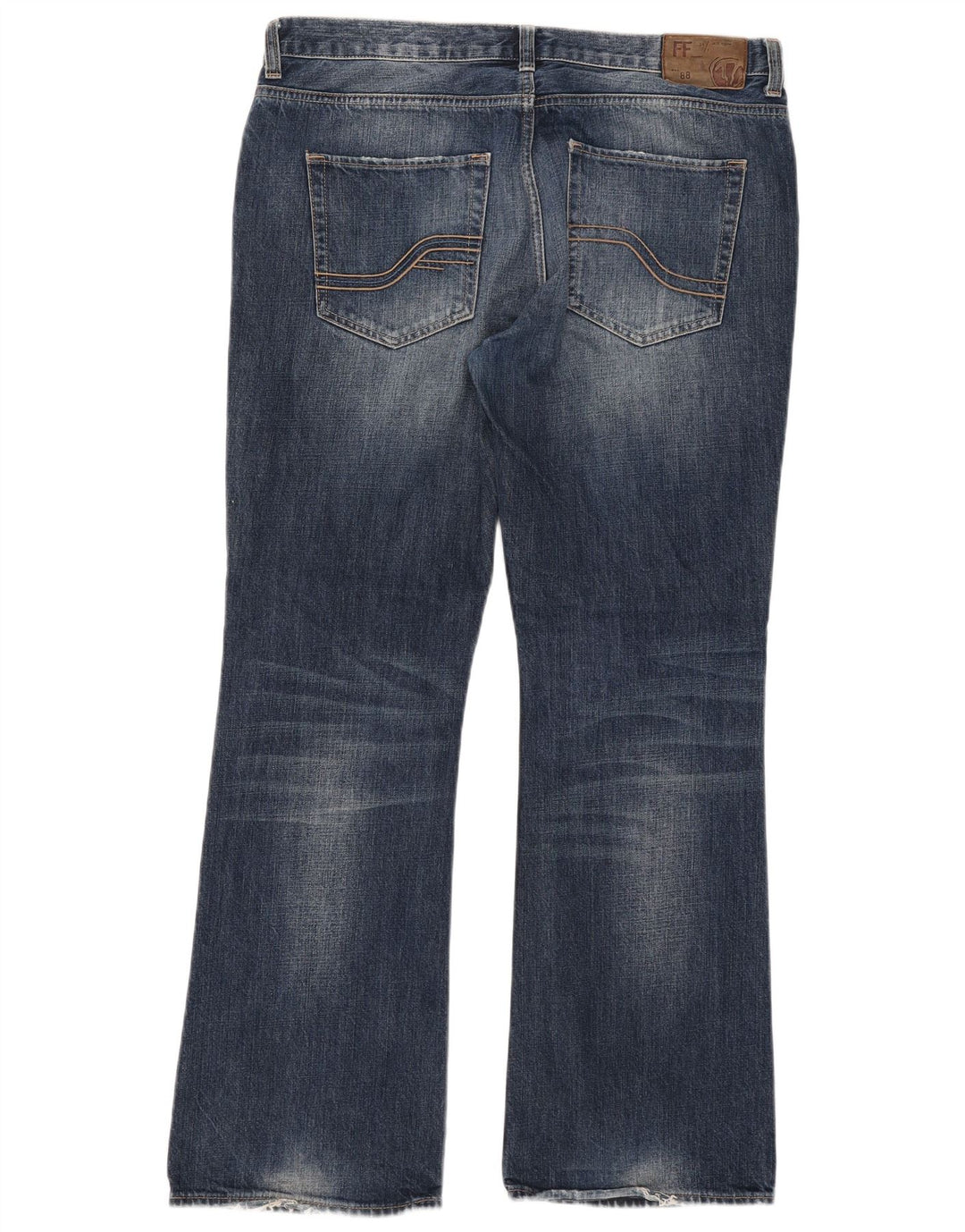Blugi pentru bărbați Fat Face Bootcut W36 L32 Bumbac bleumarin