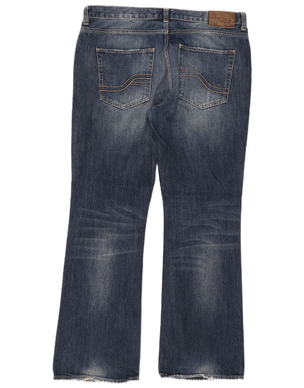 Blugi pentru bărbați Fat Face Bootcut W36 L32 Bumbac bleumarin