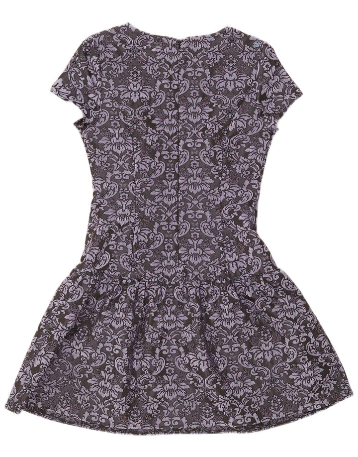 Rochie A-Line pentru femei Monsoon UK 10 Mic Gri Paisley Poliester