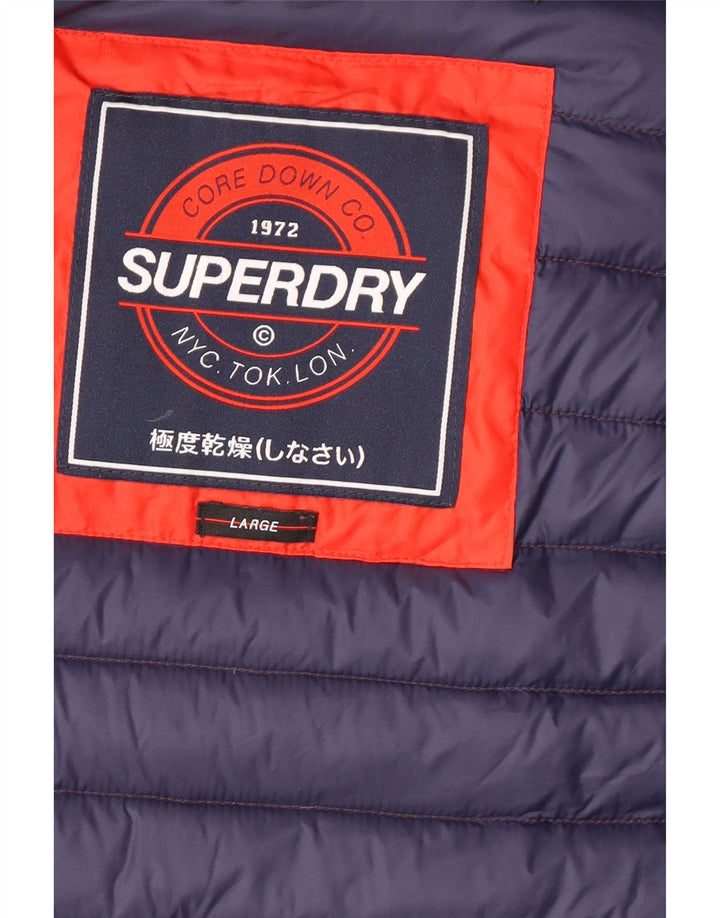 Jachetă căptușită cu glugă Superdry pentru bărbați UK 40 Poliester roșu mare