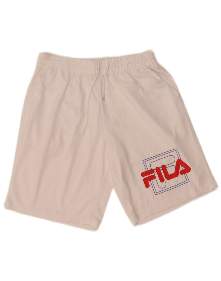 Pantaloni scurți sport pentru bărbați Fila XS, alb, poliester