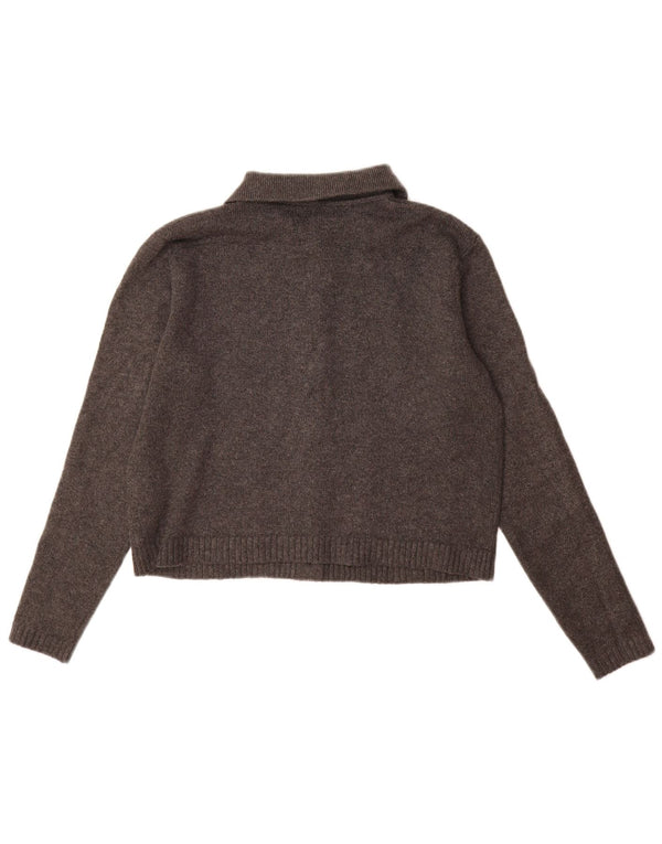 Pulover cardigan pentru femei Marks & Spencer UK 10 Poliester gri mic