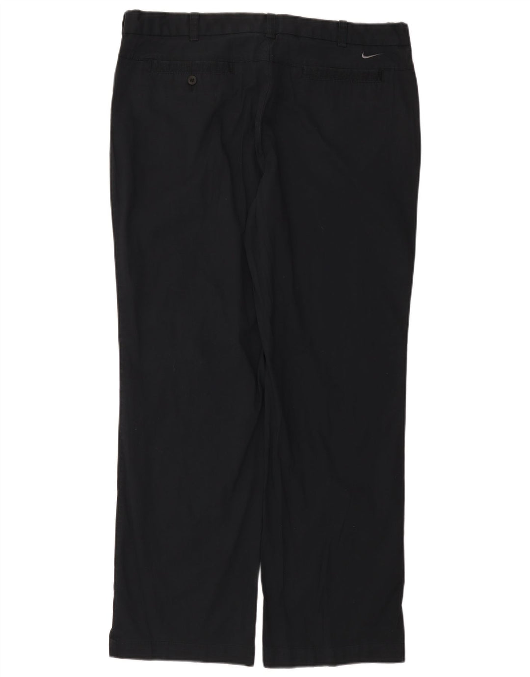 Pantaloni casual drepti pentru femei Nike W38 L32 bumbac bleumarin