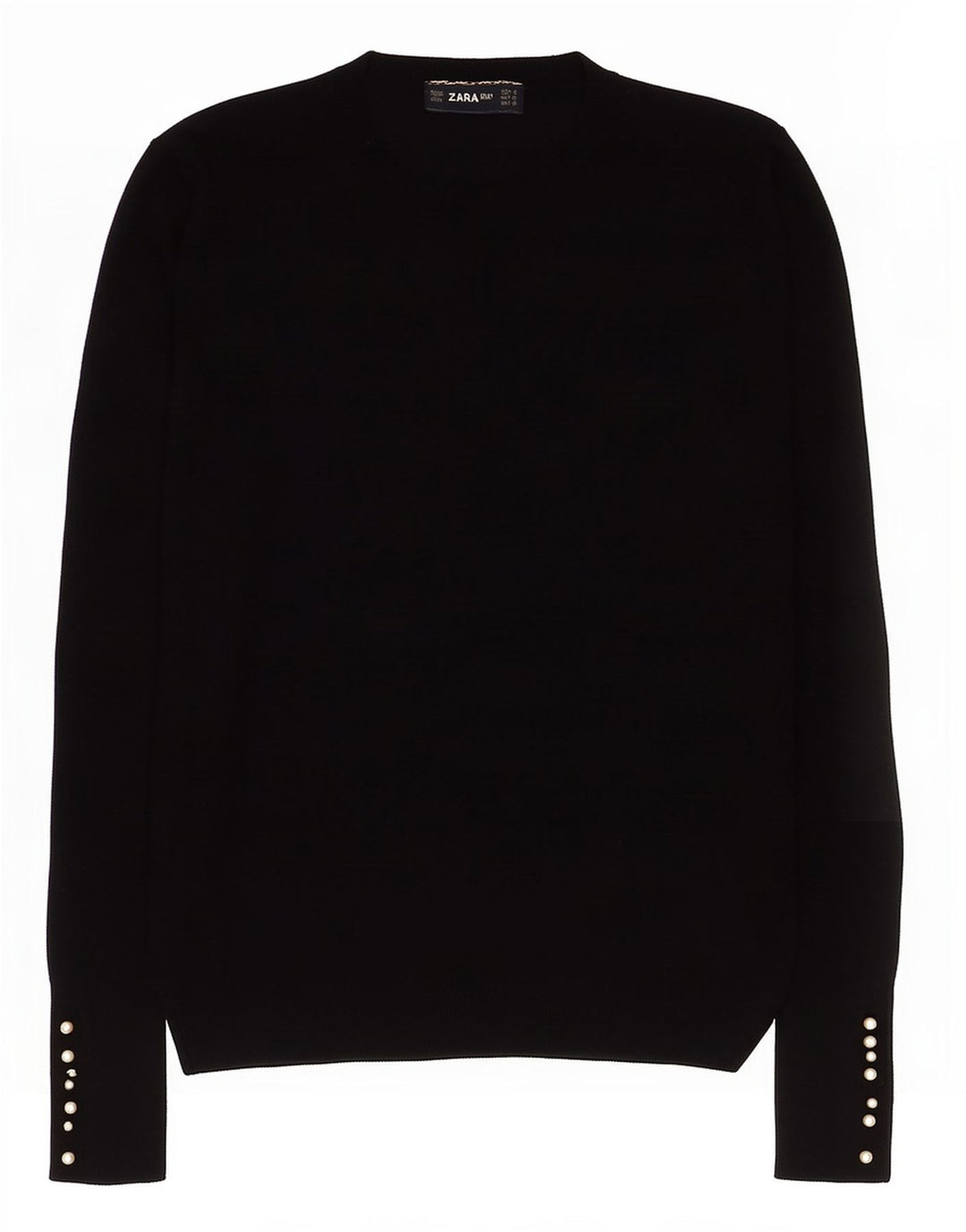 Pulover pentru damă Zara, cu gât turnut, UK 12 Medium Negru