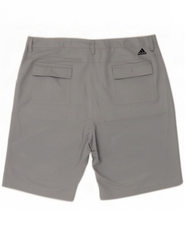 Adidas Mens Climalite Chino Shorts XL W38 Gri Poliester
