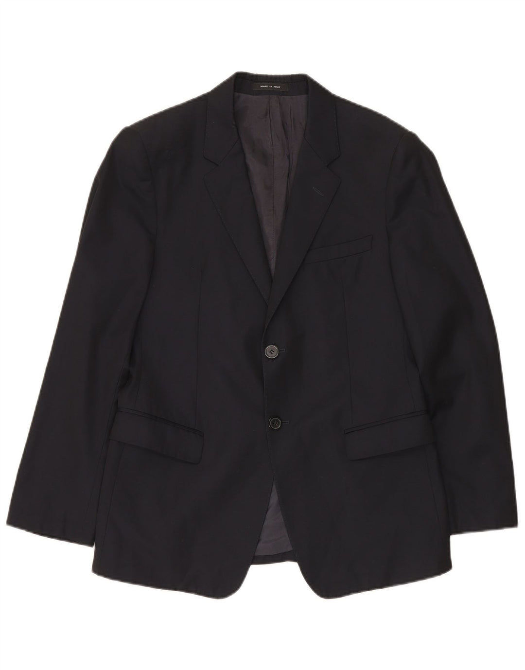 Costum pentru bărbați Emporio Armani 2 nasturi 2 piese IT 50 mare W35 L30 bleumarin