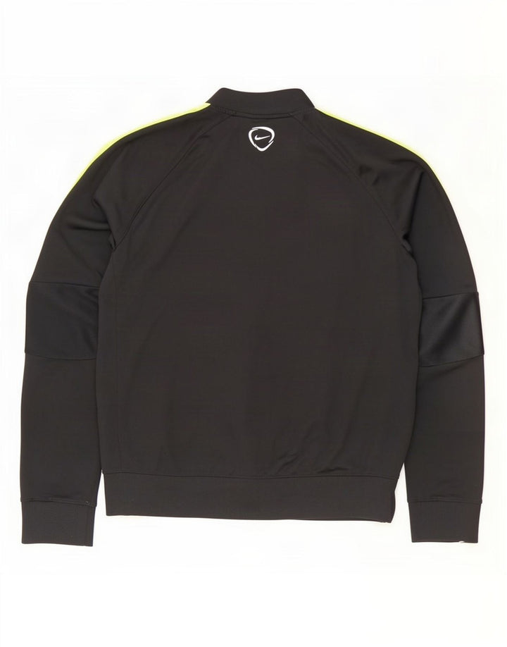 Jachetă de top pentru trening Nike Dri Fit pentru bărbați XL, poliester color bloc negru