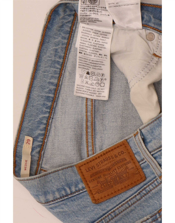 Blugi Levi's Wedgie Slim pentru femei W29 L26 Bumbac albastru