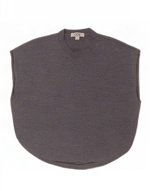 Cos Womens Loose Fit Vest Tank Top UK 6 XS Lână gri
