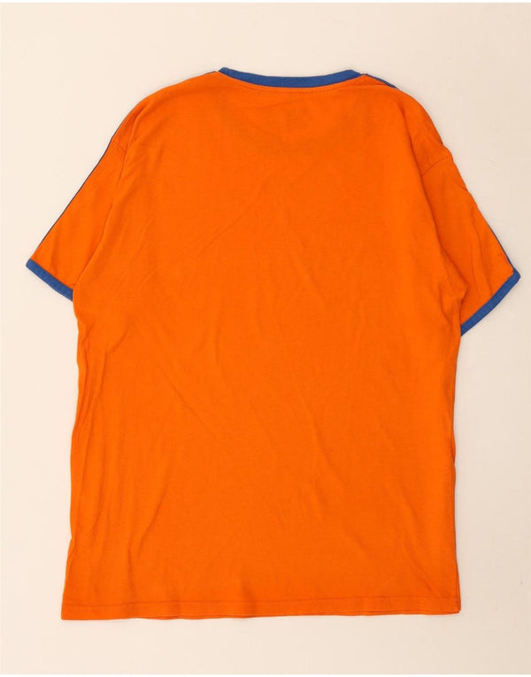 Tricou grafic Amsterdam pentru bărbați Hard Rock Cafe Top mare portocaliu Colorblock