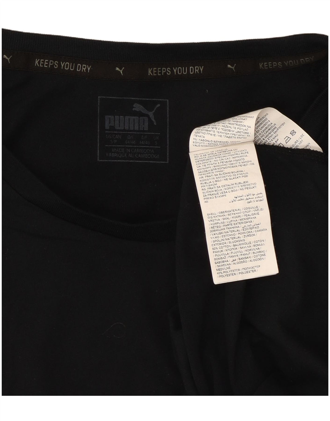 Tricou pentru bărbați Puma Top mic bumbac negru