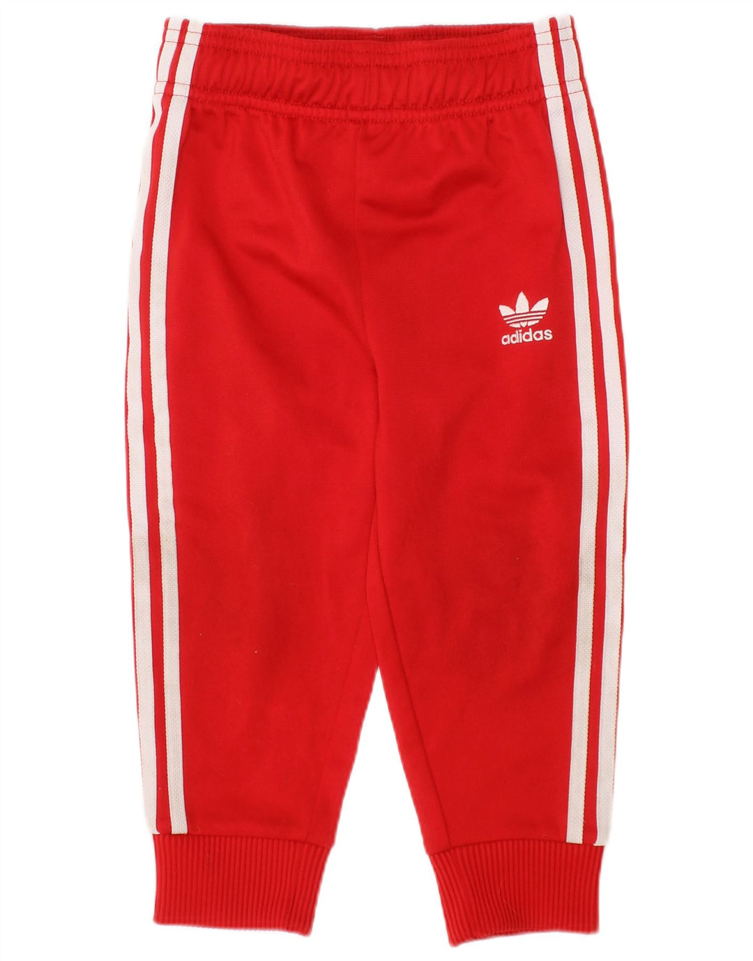 Pantaloni de trening ADIDAS fetite 18-24 luni poliester rosu