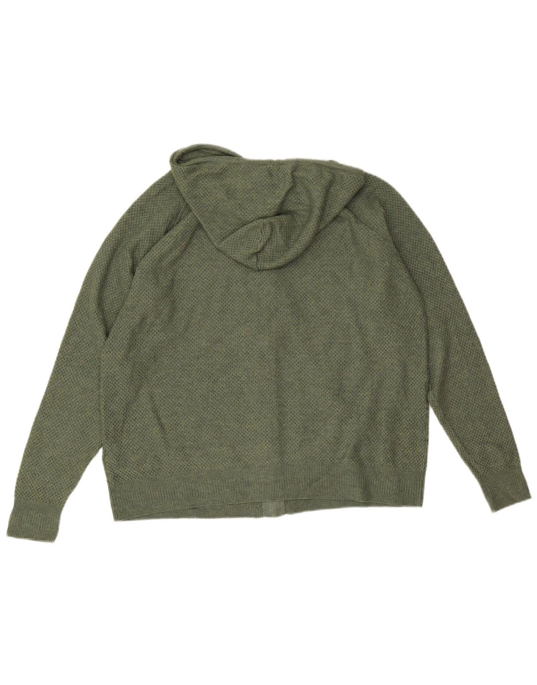 Pulover cardigan cu glugă pentru femei Marks & Spencer UK 14 Poliester verde mediu