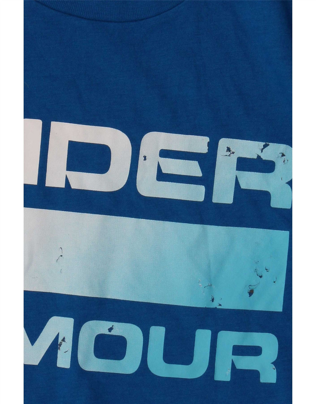 Tricou grafic pentru bărbați Under Armour Top din bumbac albastru mediu