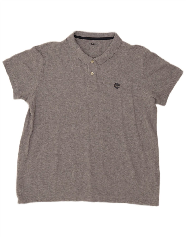 Tricou polo pentru bărbați Timberland XL bumbac gri