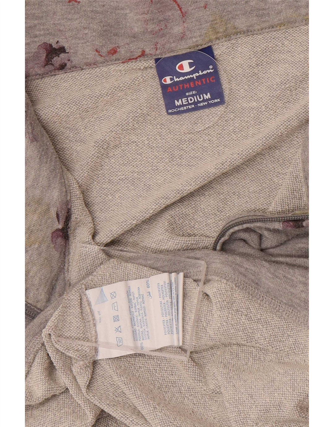Jachetă de trening pentru femei Champion UK 14, bumbac floral, gri mediu