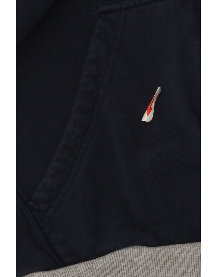 Pulover Adidas pentru bărbați, cu fermoar, bumbac, albastru, mediu