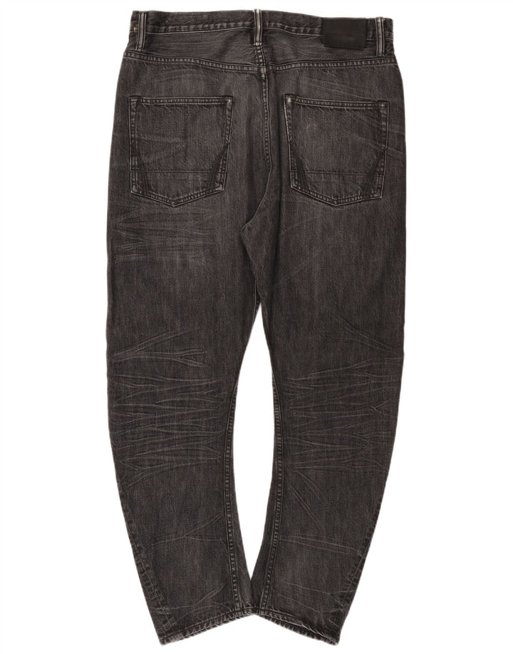 Blugi slim pentru bărbați All Saints L34 L27 bumbac negru