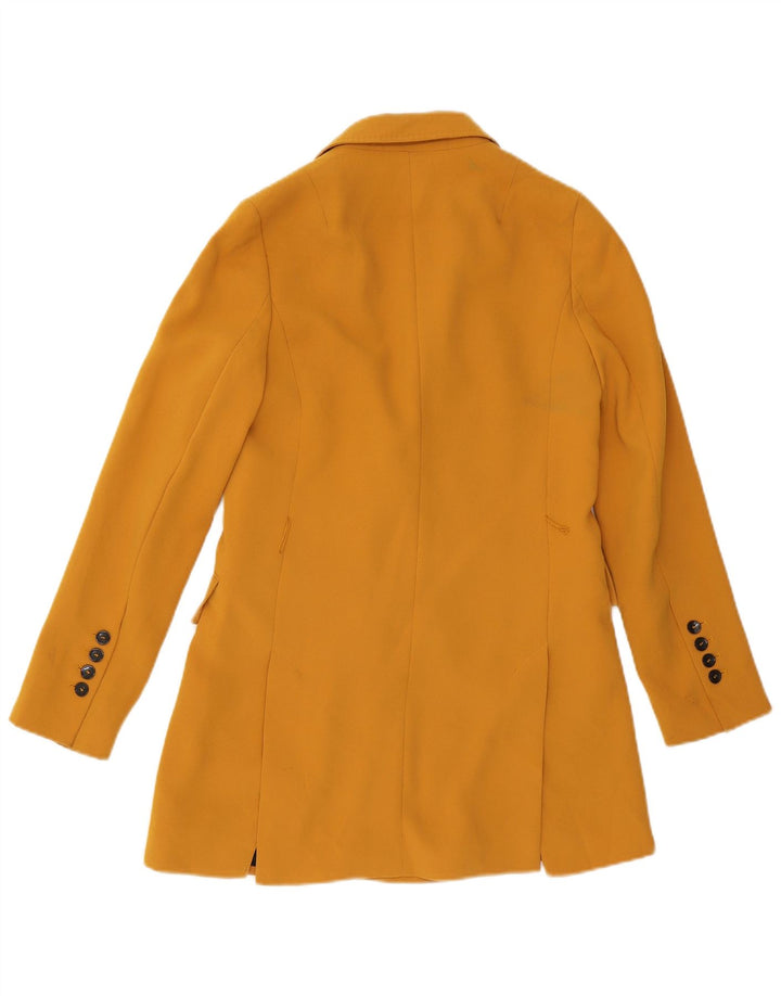 Palton supradimensionat pentru femei Zara UK 6 XS Galben poliester