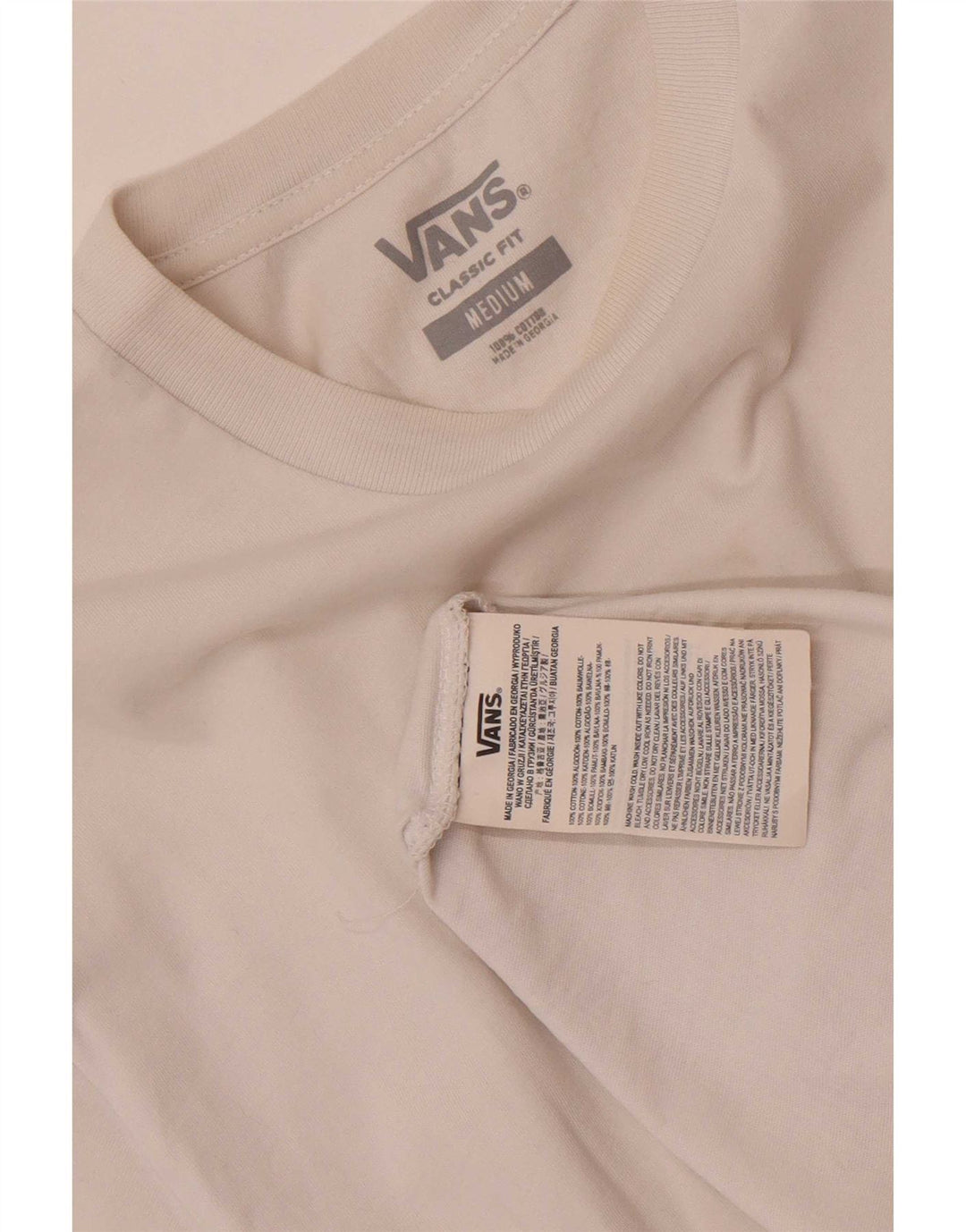 Tricou Vans Classic Fit Top Bumbac Alb Mediu