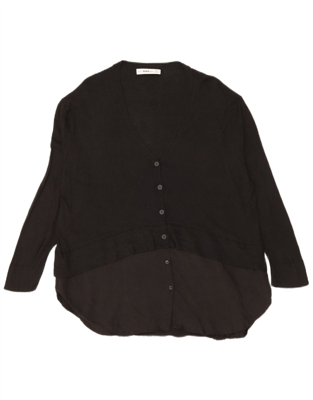 Pulover cardigan pentru femei Zara UK 14 Medium Negru