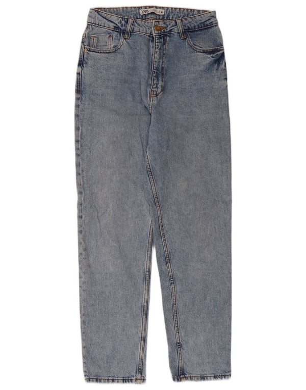 Blugi conici pentru femei Zara EU 38 Mici L28 L27 Albastru
