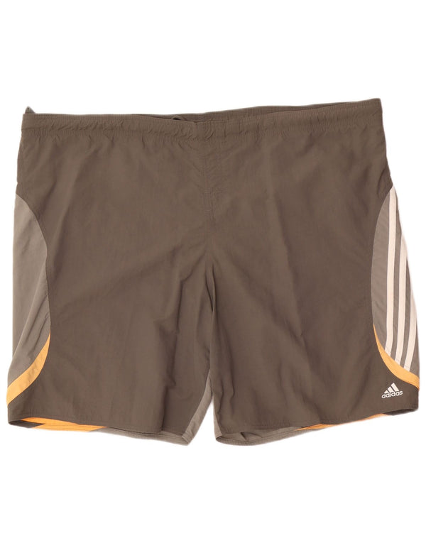 Pantaloni scurți de înot Adidas pentru bărbați 2XL, gri, nailon color bloc