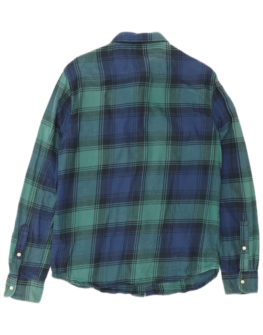 Cămașă de flanel pentru femei Lee, bumbac carouri albastru mediu