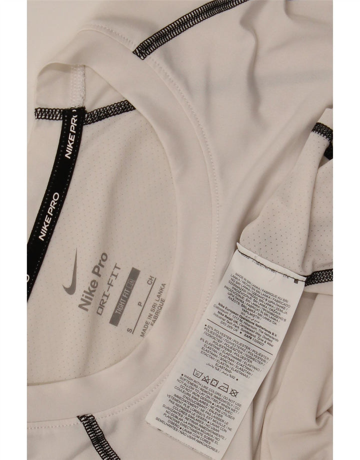 Tricou grafic Nike Dri Fit pentru bărbați Top mic poliester alb