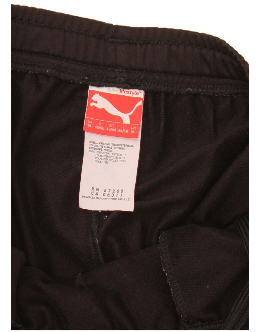 Pantaloni de trening Puma pentru bărbați, negru mediu, poliester color bloc