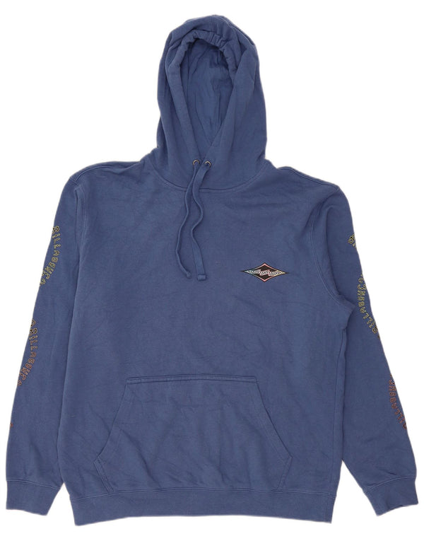 Billabong Mens Graphic Hoodie Jumper Large Blue