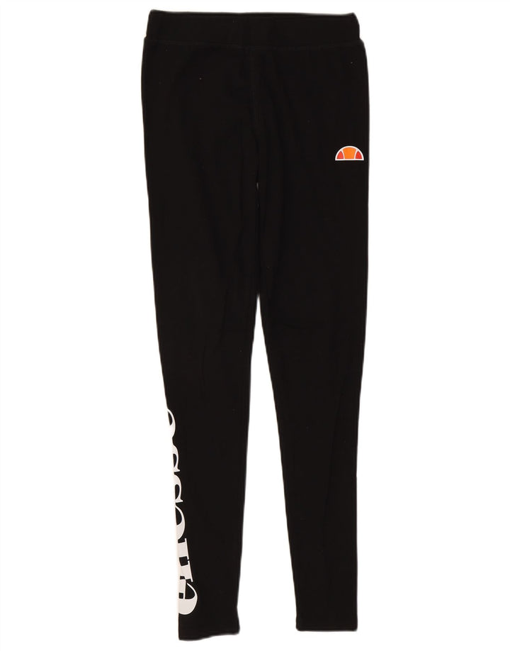 Leggings cu grafic pentru femei Ellesse UK 10, bumbac negru mic
