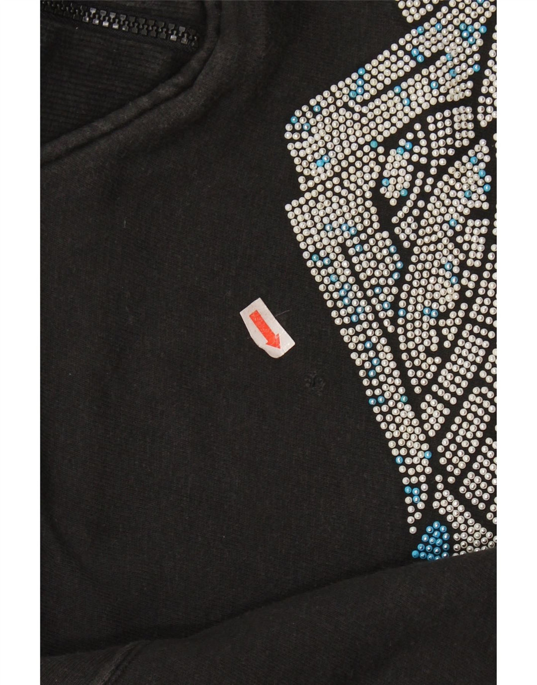 Pulover pentru damă NORTONS, cu grafic, cu fermoar și gât, UK 14 Medium Negru