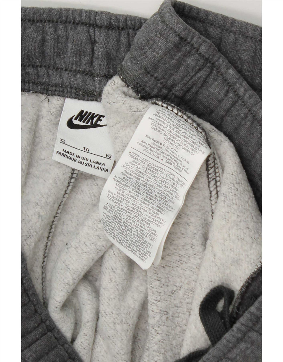 Pantaloni de trening Nike pentru bărbați XL, gri bumbac cu pete