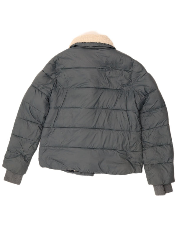 White Stuff Womens Padded Jacket UK 10 Small Blue Nylon