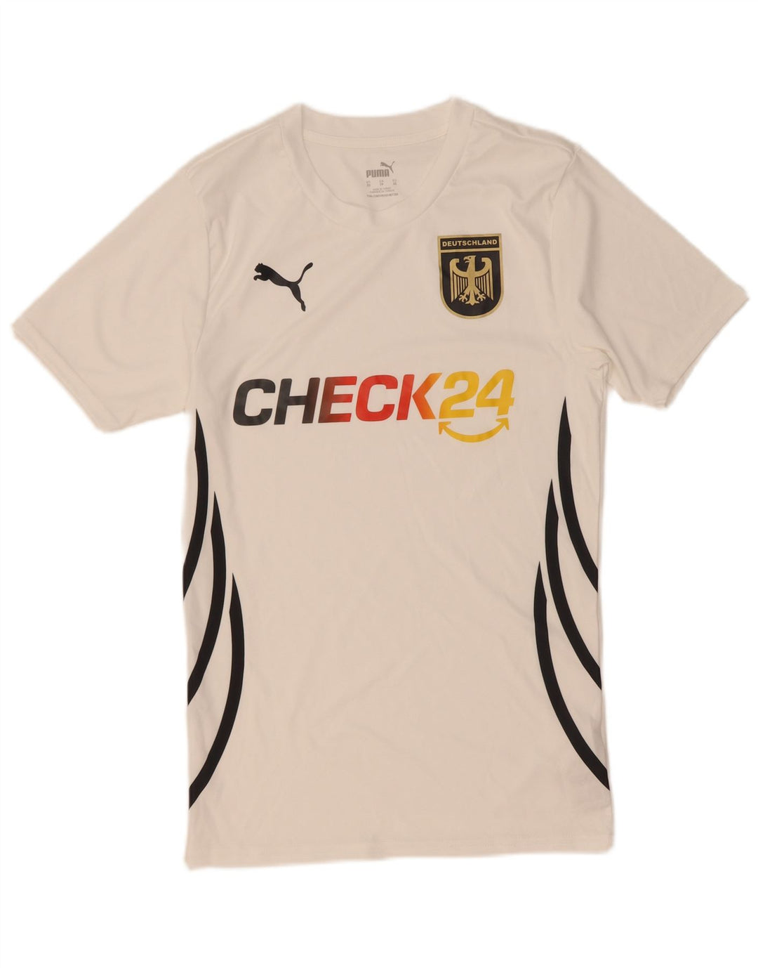 Tricou grafic Puma Deutshland pentru bărbați Top XS poliester alb