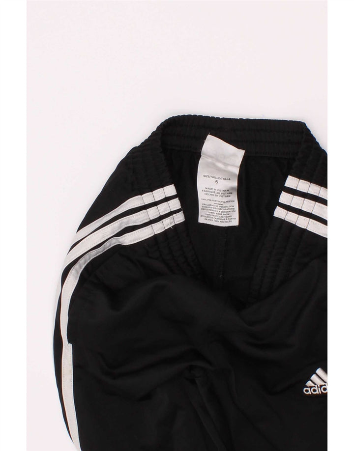 Pantaloni de trening Adidas baieti 5-6 ani poliester negru