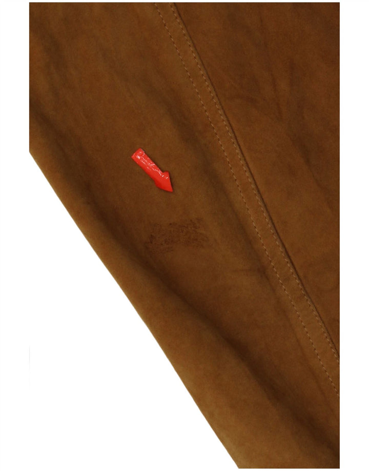Bomber vintage pentru bărbați din piele intoarsa UK 42 XL din piele bej