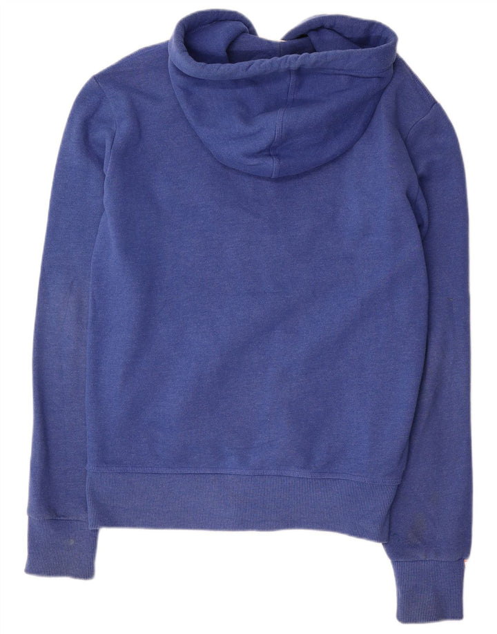 Pulover Superdry pentru bărbați, cu fermoar, bumbac, albastru