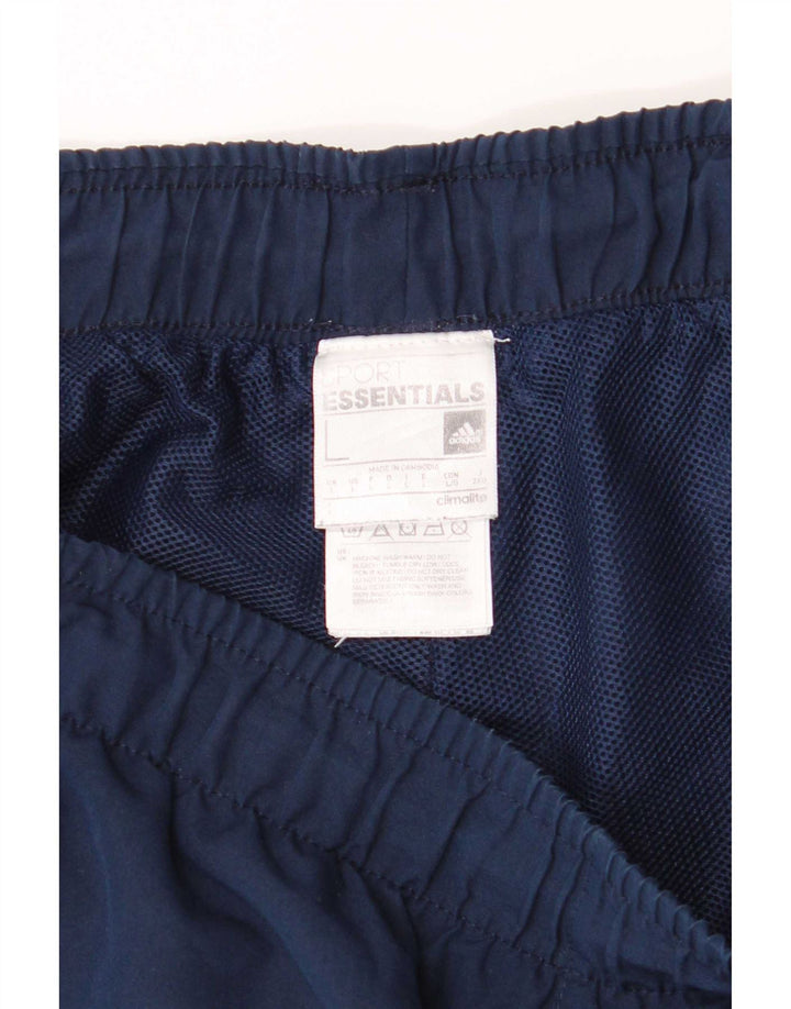 Pantaloni scurți sport obișnuiți pentru bărbați Adidas, mari, bleumarin, poliester