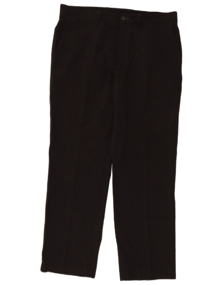 Pantaloni chino drepți pentru bărbați Marks & Spencer L36 L31 poliester gri