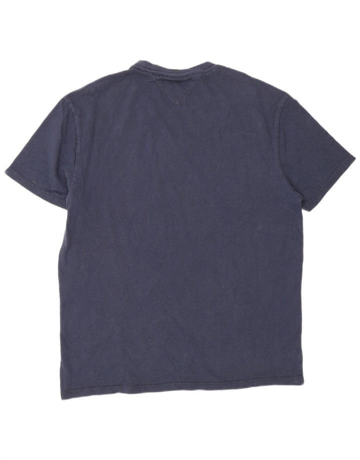Tricou grafic pentru bărbați Tommy Hilfiger Top Mediu Bleumarin
