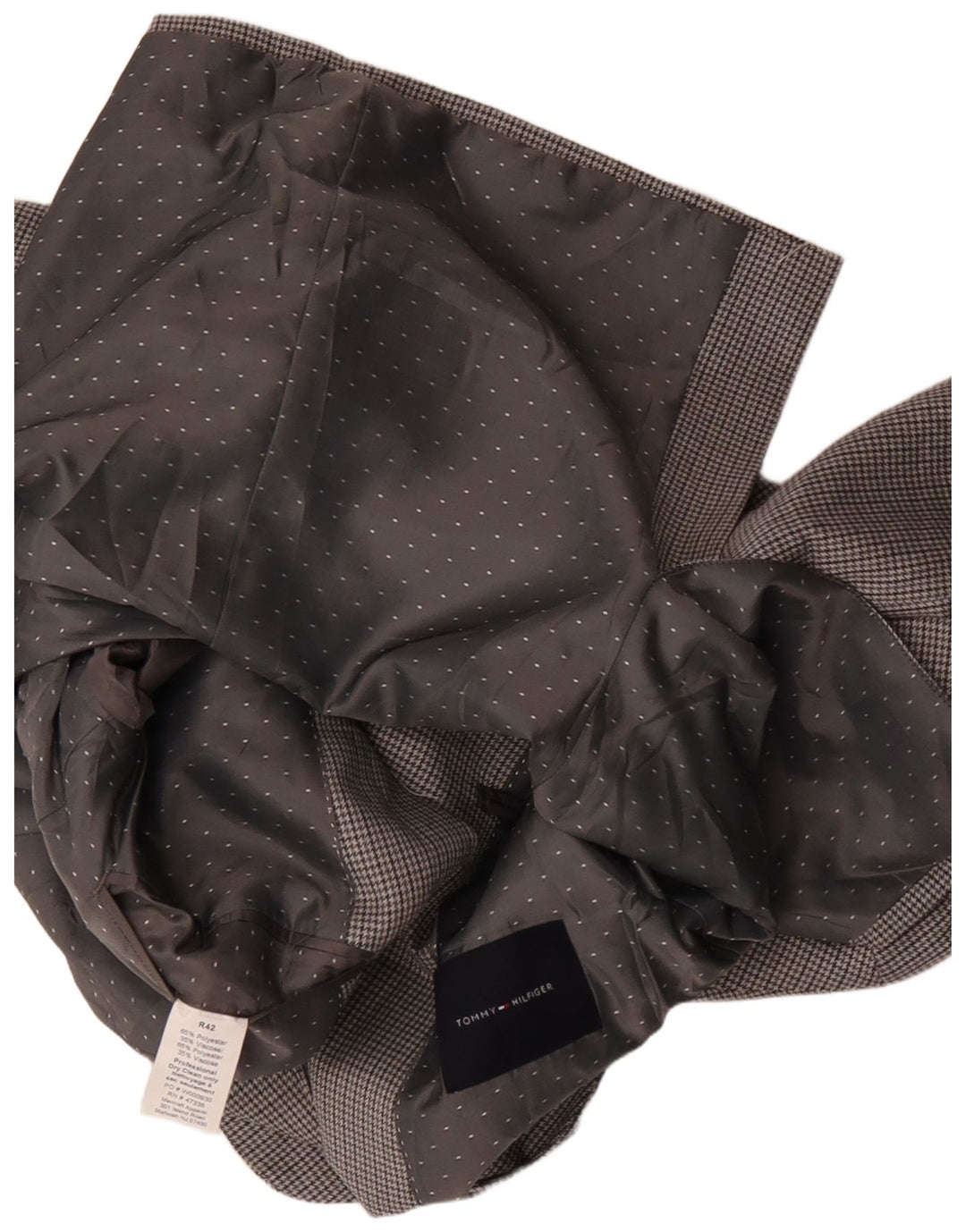 Sacou blazer pentru bărbați Tommy Hilfiger, cu 2 nasturi, US 42 XL, poliester cu carouri gri