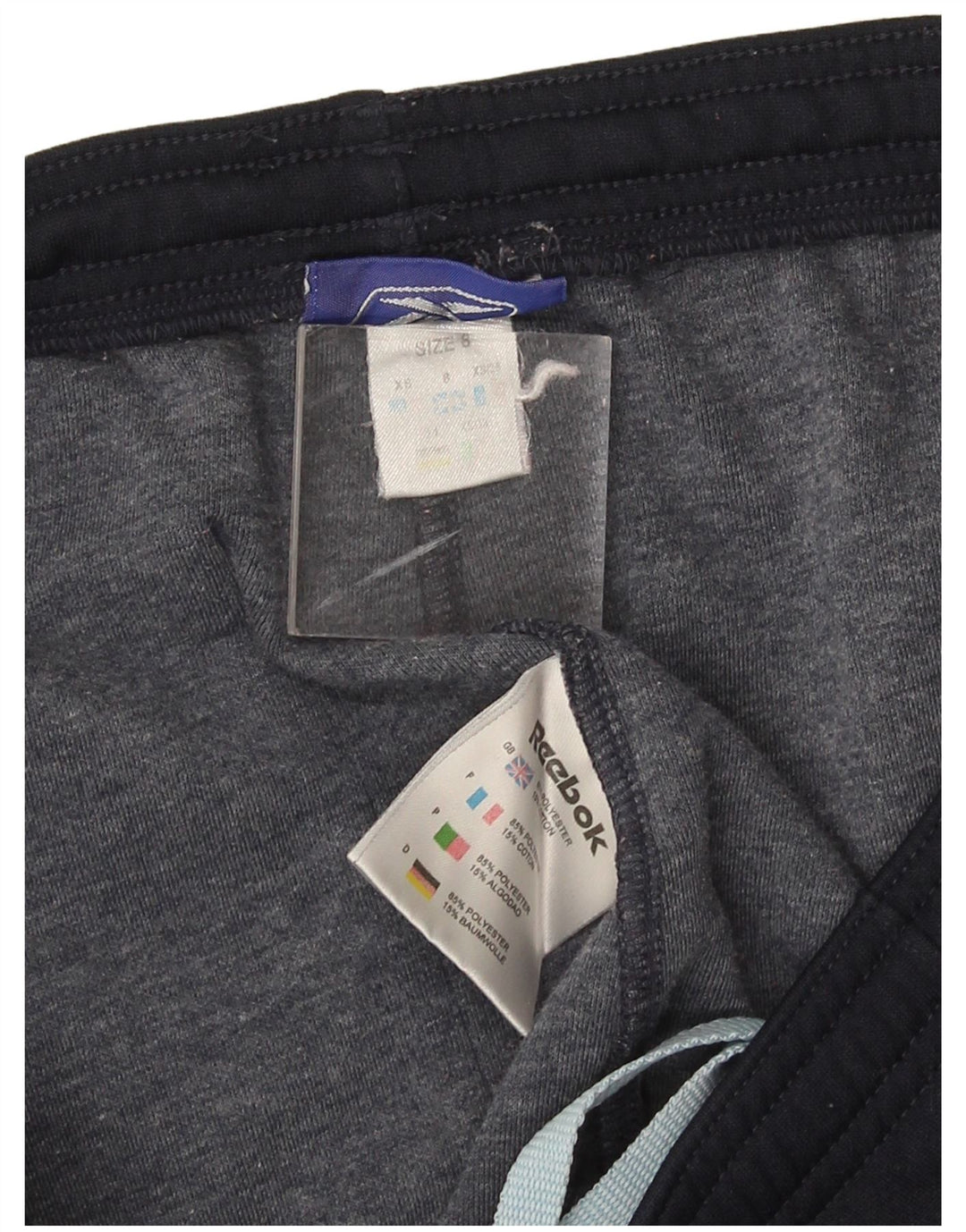 Pantaloni de trening Reebok pentru femei UK 8 Small, bleumarin, poliester