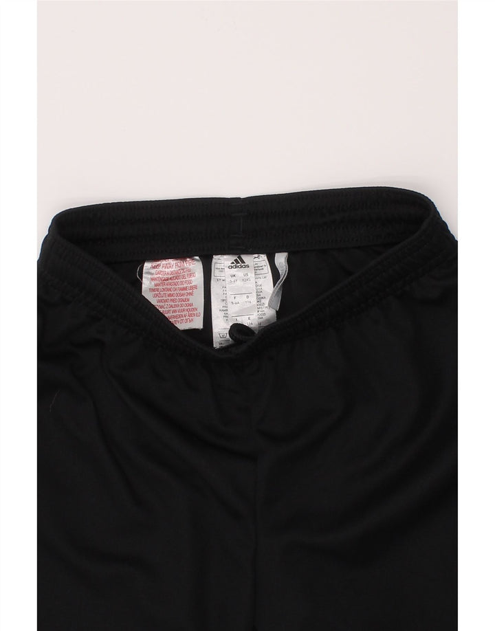 Pantaloni scurți sport Climalite ADIDAS pentru băieți 5-6 ani poliester negru