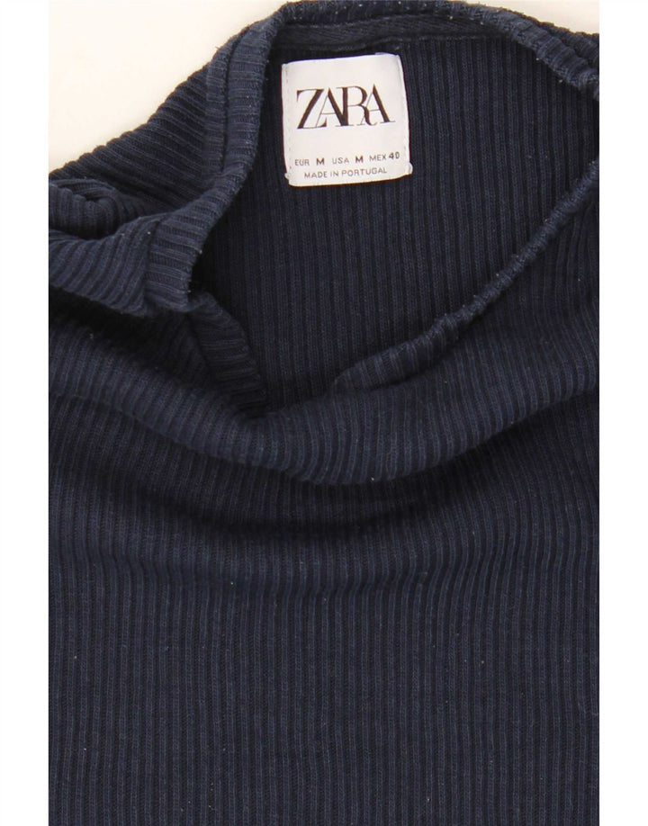 Tricou pentru bărbați Zara Top Mediu Bleumarin