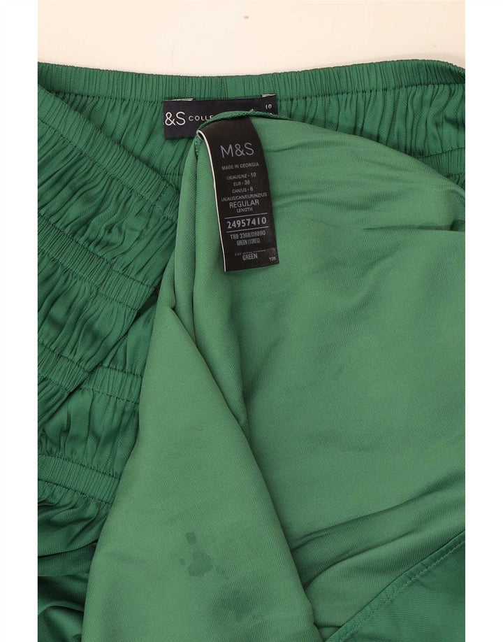 Fusta Maxi pentru femei Marks & Spencer UK 10 Small W34 Poliester verde