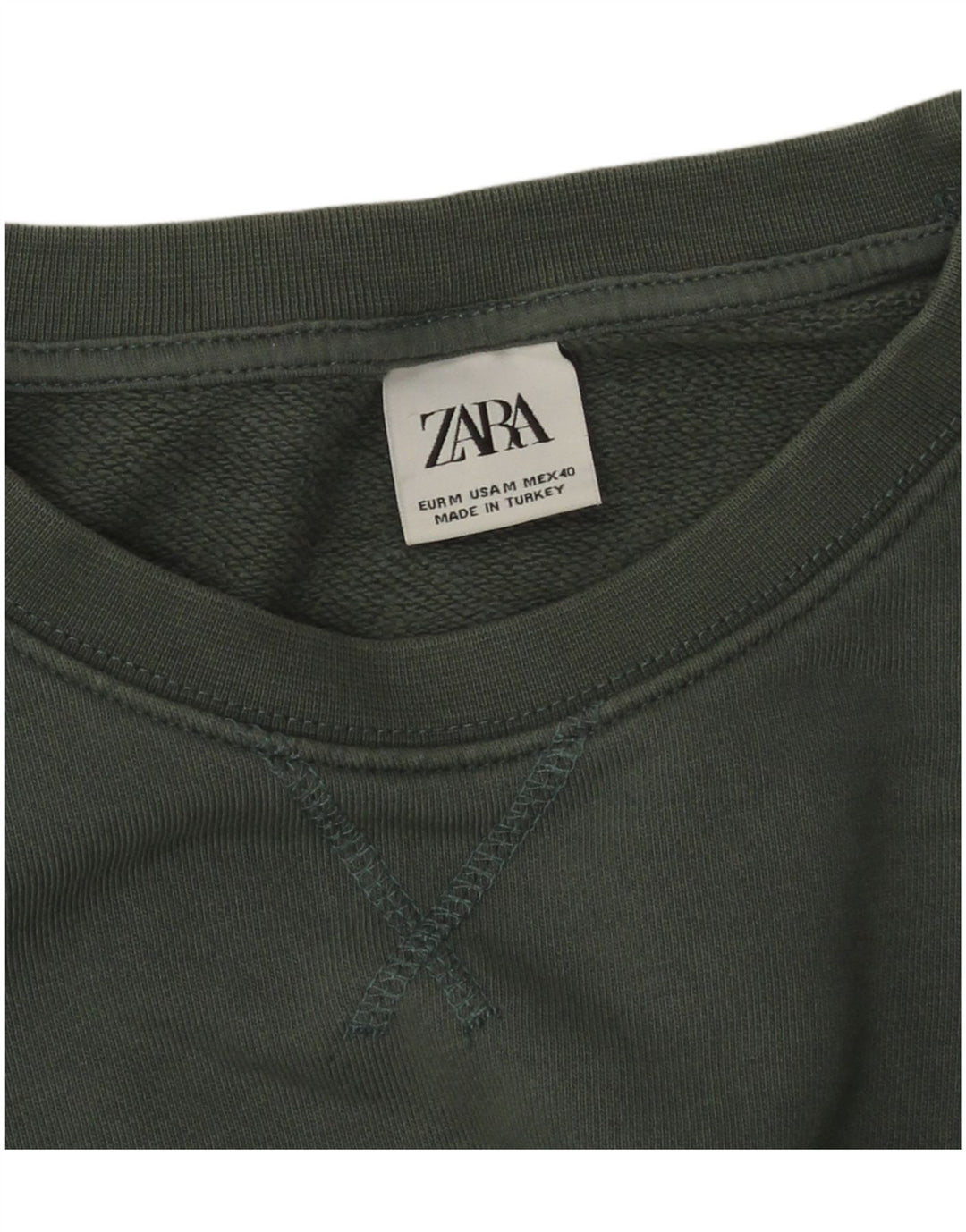 Pulover pentru bărbați Zara, verde mediu