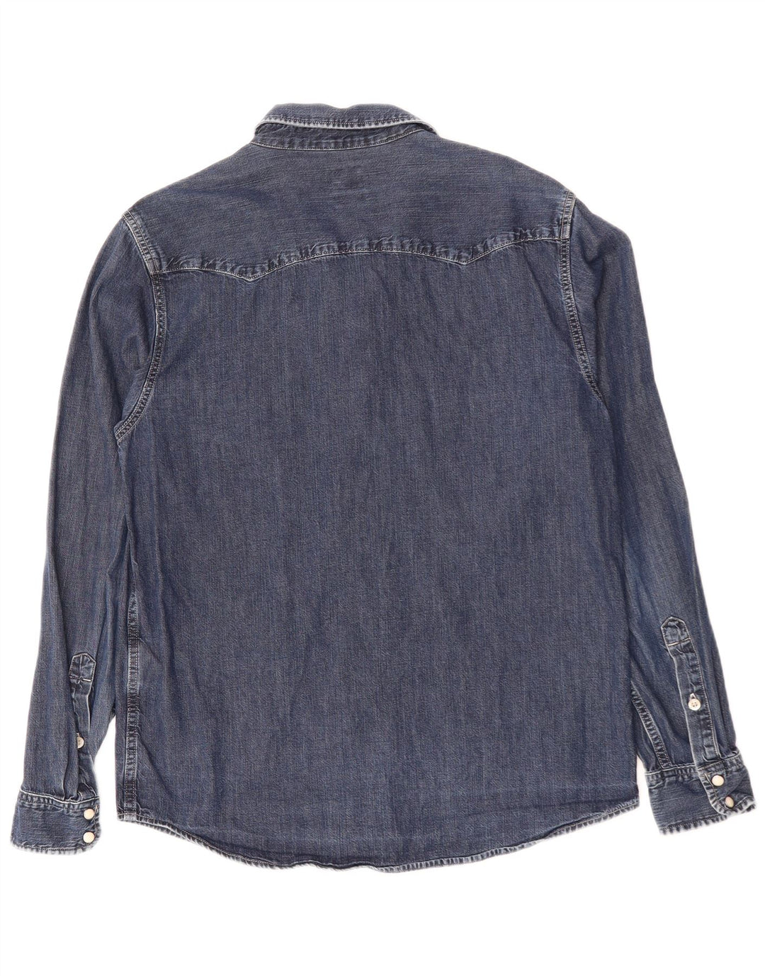 Cămașă de blugi pentru bărbați LEE, mare din bumbac, albastru bleumarin