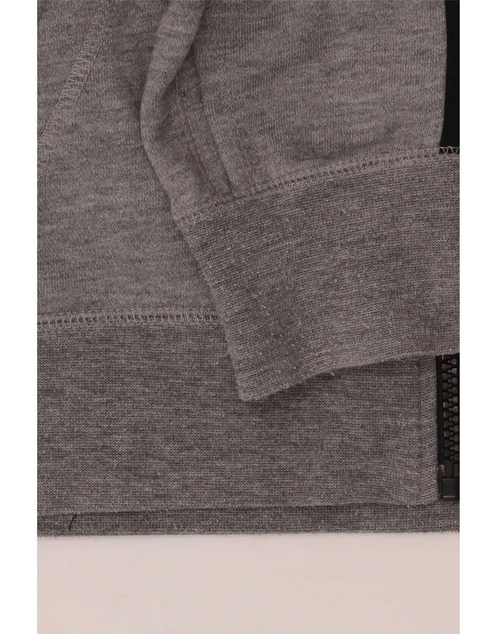 Pulover Adidas Climalite Zip pentru bărbați, poliester cu pături mici, gri